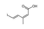 (2Z,4E)-5-iodo-3-methylpenta-2,4-dienoic acid结构式