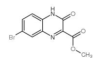 METHYL 7-BROMO-3-OXO-3,4-DIHYDROQUINOXALINE-2-CARBOXYLATE Structure