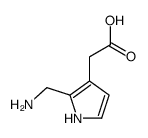 2-[2-(aminomethyl)-1H-pyrrol-3-yl]acetic acid Structure