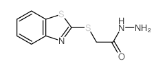 Aceticacid, 2-(2-benzothiazolylthio)-, hydrazide structure