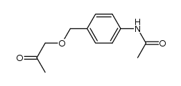 N-[4-(2-oxopropoxymethyl)phenyl]acetamide结构式
