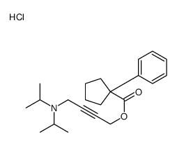 4-[di(propan-2-yl)amino]but-2-ynyl 1-phenylcyclopentane-1-carboxylate,hydrochloride Structure