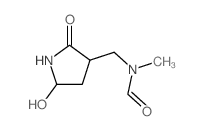 Formamide,N-[(5-hydroxy-2-oxo-3-pyrrolidinyl)methyl]-N-methyl-结构式