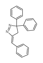 3H-Pyrazole,4,5-dihydro-3,3-diphenyl-5-(phenylmethylene)- Structure