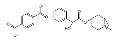 [(1S,5R)-8-methyl-8-azabicyclo[3.2.1]octan-3-yl] 2-hydroxy-2-phenylacetate,terephthalic acid Structure