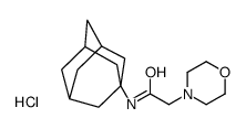 N-(1-adamantyl)-2-morpholin-4-ylacetamide,hydrochloride结构式