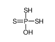 hydroxy-bis(sulfanyl)-sulfanylidene-λ5-phosphane结构式