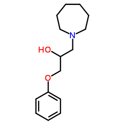 1-(1-Azepanyl)-3-phenoxy-2-propanol结构式