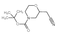 2-CYANOMETHYL-MORPHOLINE-4-CARBOXYLIC ACID TERT-BUTYL ESTER structure