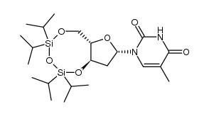 3',5'-O-(1,1,3,3-tetraisopropyldisiloxan-1,3-diyl)-L-thymidine Structure