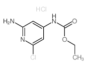 4-Pyridinecarbamicacid, 2-amino-6-chloro-, ethyl ester, monohydrochloride (8CI) Structure
