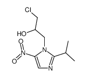 1-chloro-3-(2-isopropyl-5-nitro-imidazol-1-yl)-propan-2-ol结构式