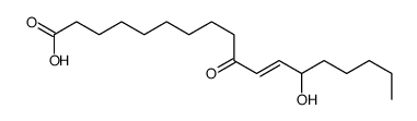 (E)-13-hydroxy-10-oxo-octadec-11-enoic acid structure
