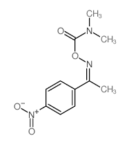 Ethanone,1-(4-nitrophenyl)-, O-[(dimethylamino)carbonyl]oxime (9CI) Structure