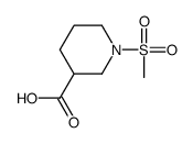 1-甲烷磺酰基-哌啶-3-羧酸结构式