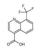 8-(trifluoromethyl)quinoline-4-carboxylic acid structure