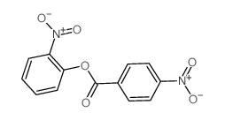 Benzoic acid, 4-nitro-,2-nitrophenyl ester structure