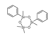 2,2,4,6-tetramethyl-4,6-diphenyl-1,3,5,2,4,6-trioxatrisilinane Structure