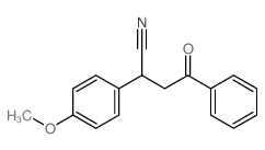 2-(4-甲氧基苯基)-4-氧代-4-苯基丁腈结构式