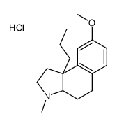 3H-Benz(e)indole, 1,2,3a,4,5,9b-hexahydro-8-methoxy-3-methyl-9b-propyl-, hydrochloride structure