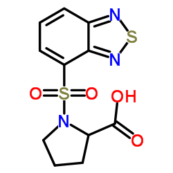 1-(BENZO[1,2,5]THIADIAZOLE-4-SULFONYL)-PYRROLIDINE-2-CARBOXYLIC ACID结构式