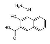 4-HYDRAZINO-3-HYDROXY-NAPHTHALENE-2-CARBOXYLIC ACID结构式