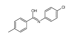 N-(4-chlorophenyl)-4-methylbenzamide结构式