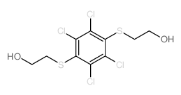 Ethanol,2,2'-[(2,3,5,6-tetrachloro-1,4-phenylene)bis(thio)]bis- structure