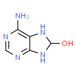 6-Amino-7,8-dihydro-1H-purin-8-ol结构式