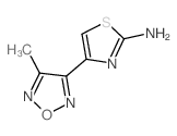 4-(4-Methyl-furazan-3-yl)-thiazol-2-ylamine结构式