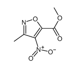 3-甲基-4-硝基异噁唑-5-羧酸甲酯结构式