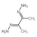 (E)-[(3E)-3-hydrazinylidenebutan-2-ylidene]hydrazine Structure