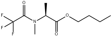 N-Methyl-N-(trifluoroacetyl)-L-alanine butyl ester结构式