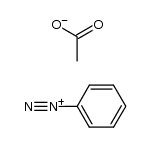 phenyldiazonium acetate Structure