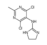 4,6-dichloro-2-methyl-5-(2-imidazolin-2-yl)-aminopyrimidine Structure