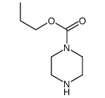 1-Piperazinecarboxylicacid,propylester(9CI)结构式