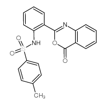 N-[2-(4-oxo-4H-3,1-benzoxazin-2-yl)phenyl]-p-toluenesulphonamide Structure