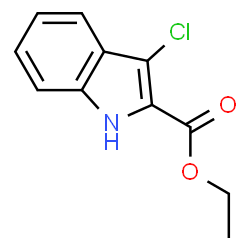 Ethyl 3-chloro-1H-indole-2-carboxylate structure