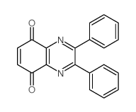 2,3-Diphenyl-5,8-quinoxalinedione Structure