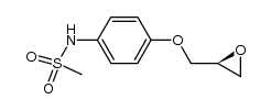 (S)-2-[(4-methylsulfonylaminophenoxy)methyl]oxirane结构式