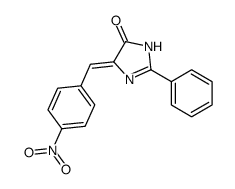 5-[(4-nitrophenyl)methylidene]-2-phenyl-1H-imidazol-4-one结构式