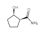 顺式-2-羟基-1-环戊烷碳胺结构式
