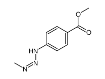 4-(3-methyl-1-triazenyl)-Benzoic acid, methyl ester结构式