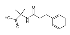 N-2-(3-phenylpropionyl)-α-amino-2-methylpropionic acid Structure