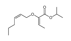 isopropyl (E)-2-(((Z)-hex-2-en-1-yl)oxy)but-2-enoate Structure