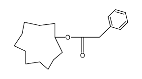 cyclododecyl 2-phenylacetate结构式