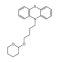 10-(4-((tetrahydro-2H-pyran-2-yl)oxy)butyl)-10H-phenothiazine结构式