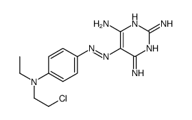 5-[[4-[2-chloroethyl(ethyl)amino]phenyl]diazenyl]pyrimidine-2,4,6-triamine Structure