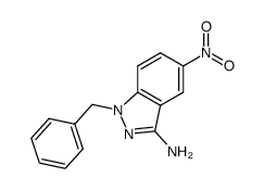 1-benzyl-5-nitro-1H-indazol-3-amine结构式