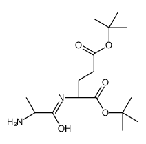 ditert-butyl (2S)-2-[[(2S)-2-aminopropanoyl]amino]pentanedioate结构式